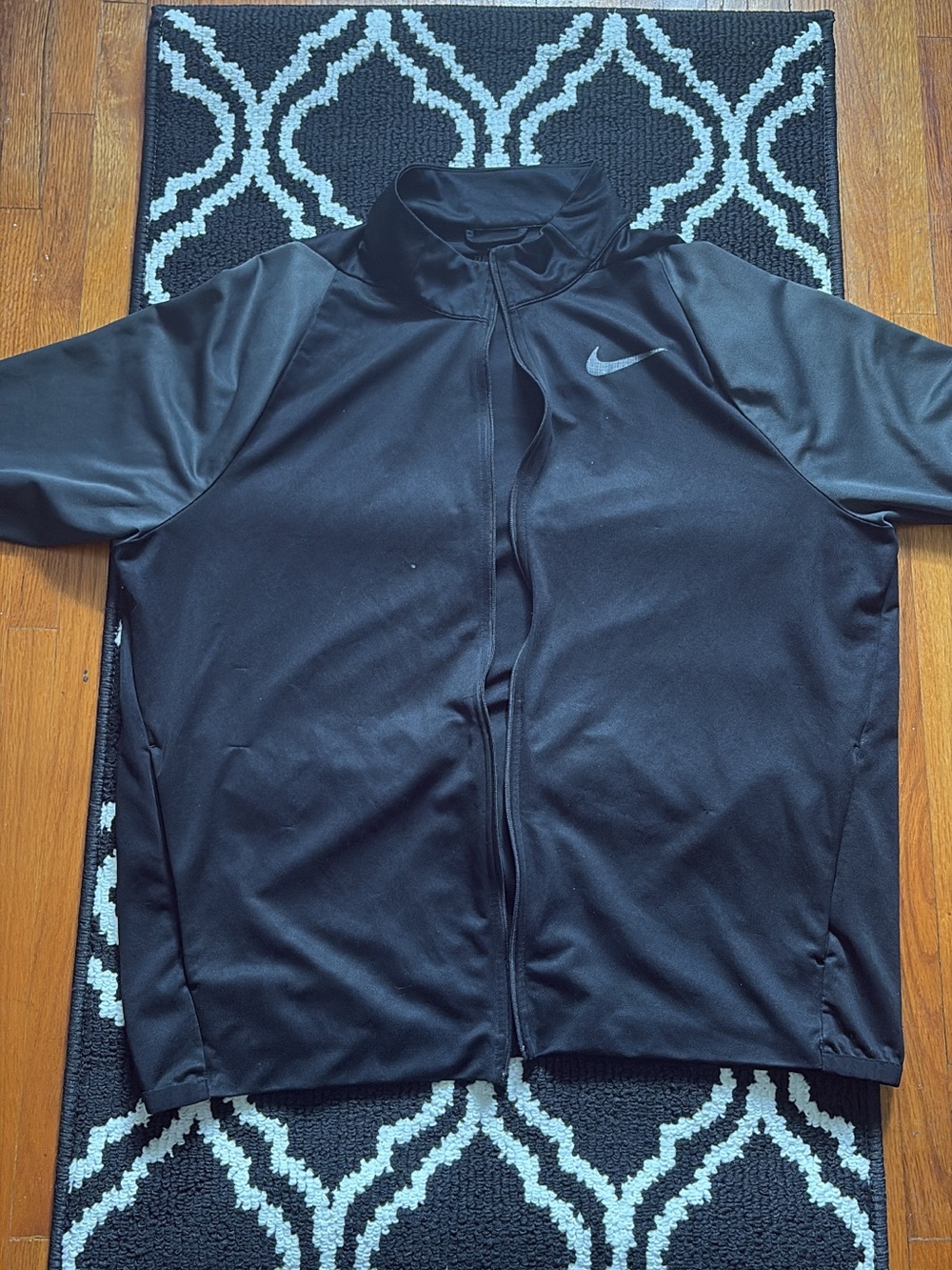 Nike Black Full-Zip Performance Jacket with Swoosh
